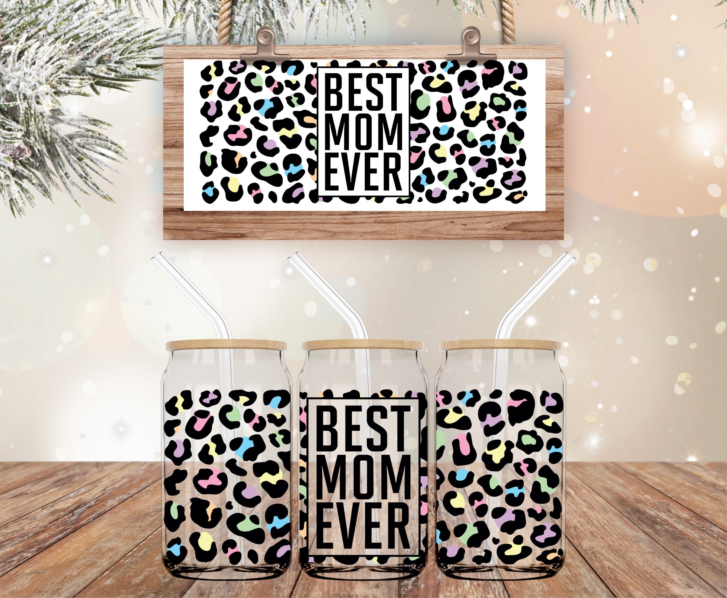 Best Mom Ever Tumbler Wrap, Mom Tumbler Wrap