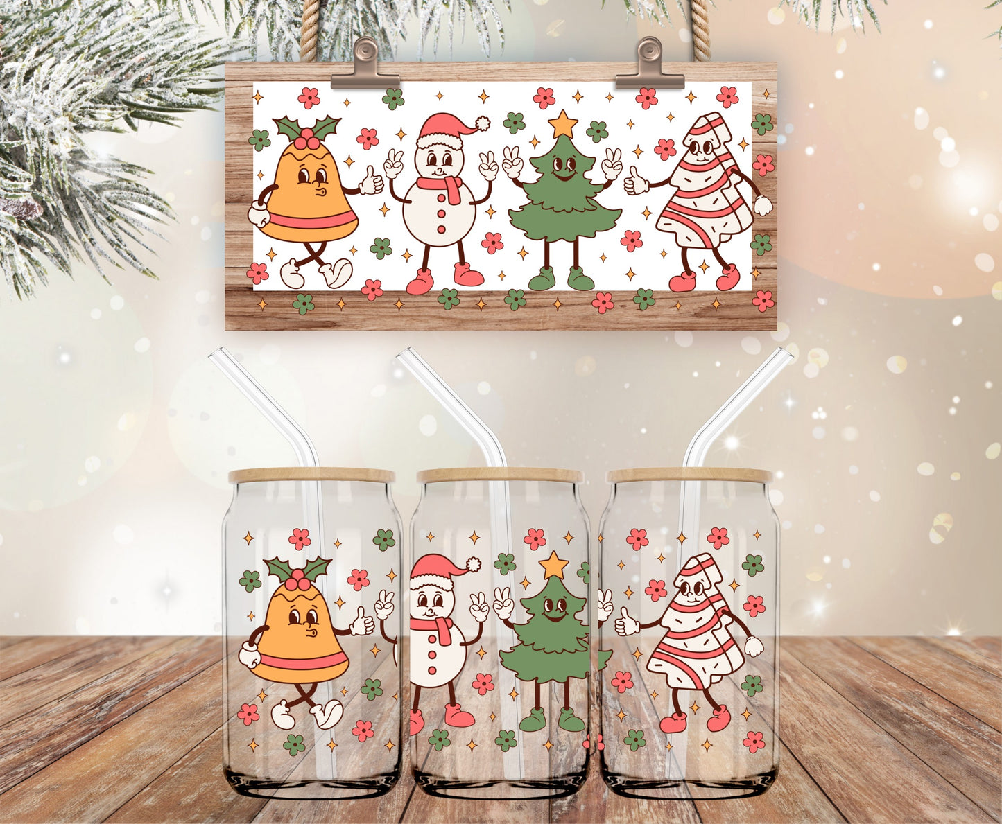 Christmas buddies vinyl wrap