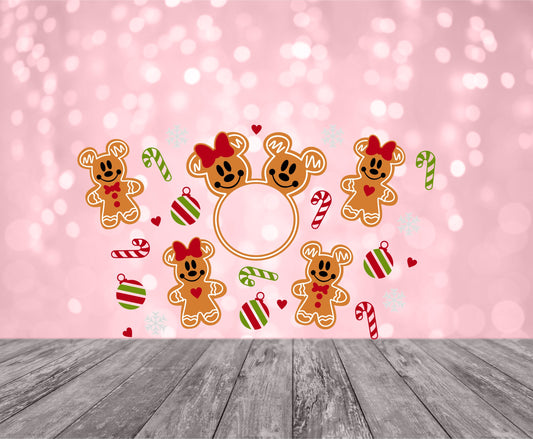 Gingerbread ears cold cup wrap