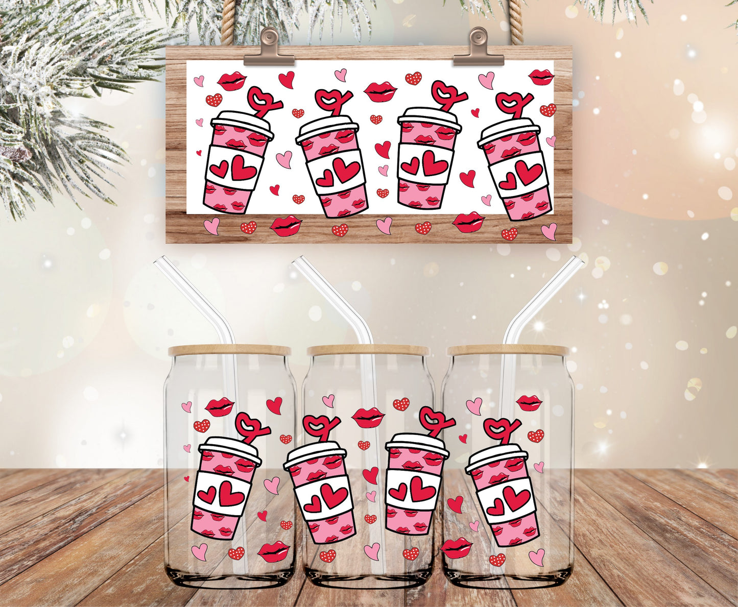 Valentine coffee libbey wrap