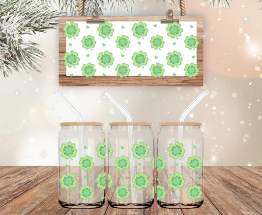 Pretty shamrock vinyl libbey wrap