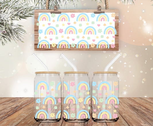 Spring rainbows vinyl libbey wrap