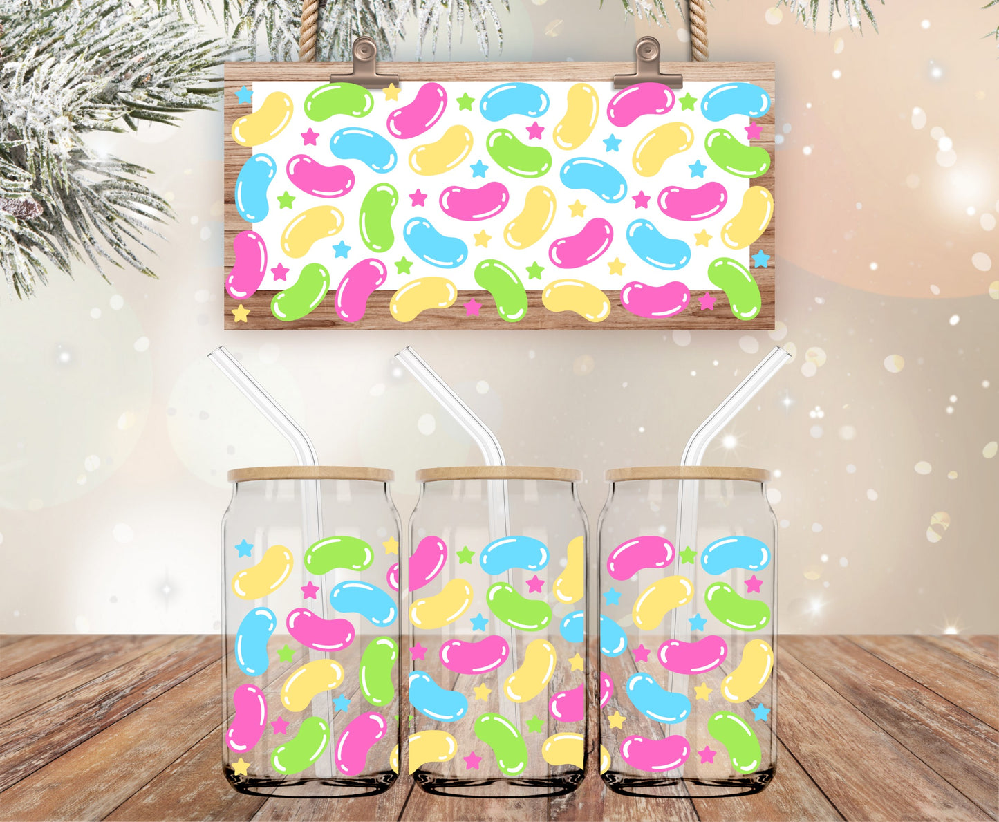 Jelly bean spring vinyl libbey wrap