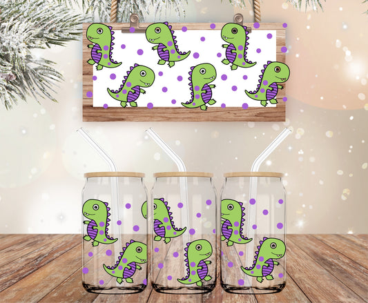 Little dinos colorful vinyl libbey wrap