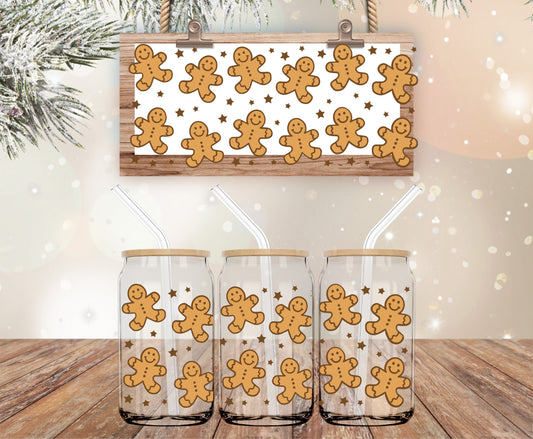 Libbey gingerbread men Christmas wrap