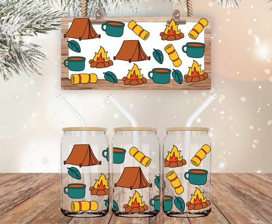 Camping theme libbey wrap