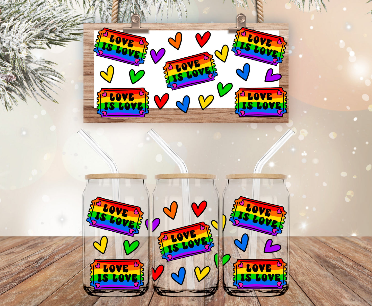 Love is love libbey vinyl wrap