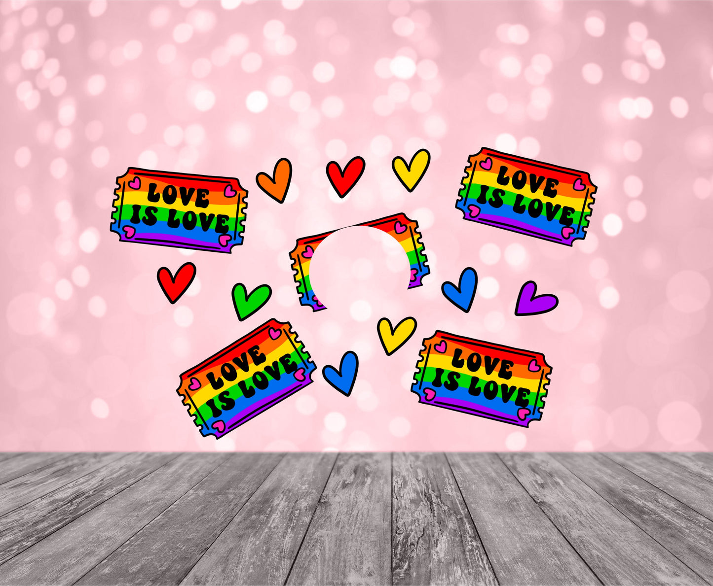 Love is love Starbucks vinyl cup wrap