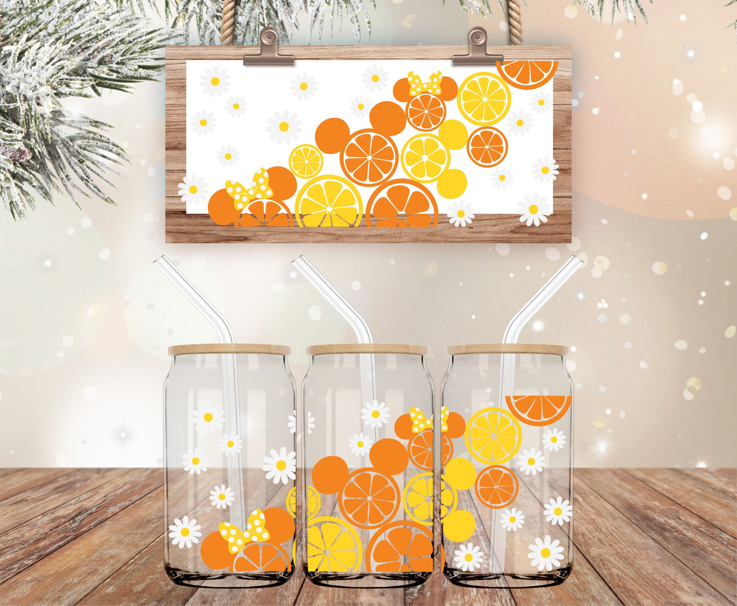 Oranges and lemon libbey wrap