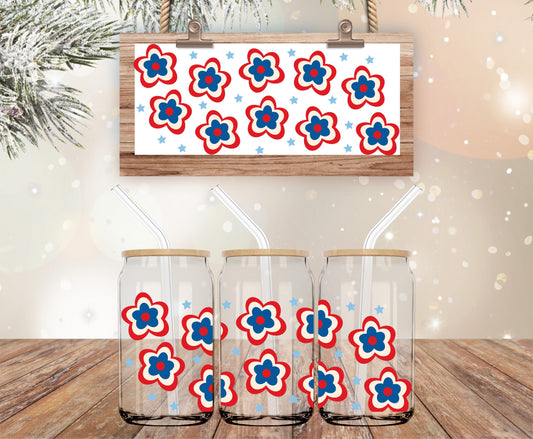 Patriotic daisies libbey wrap