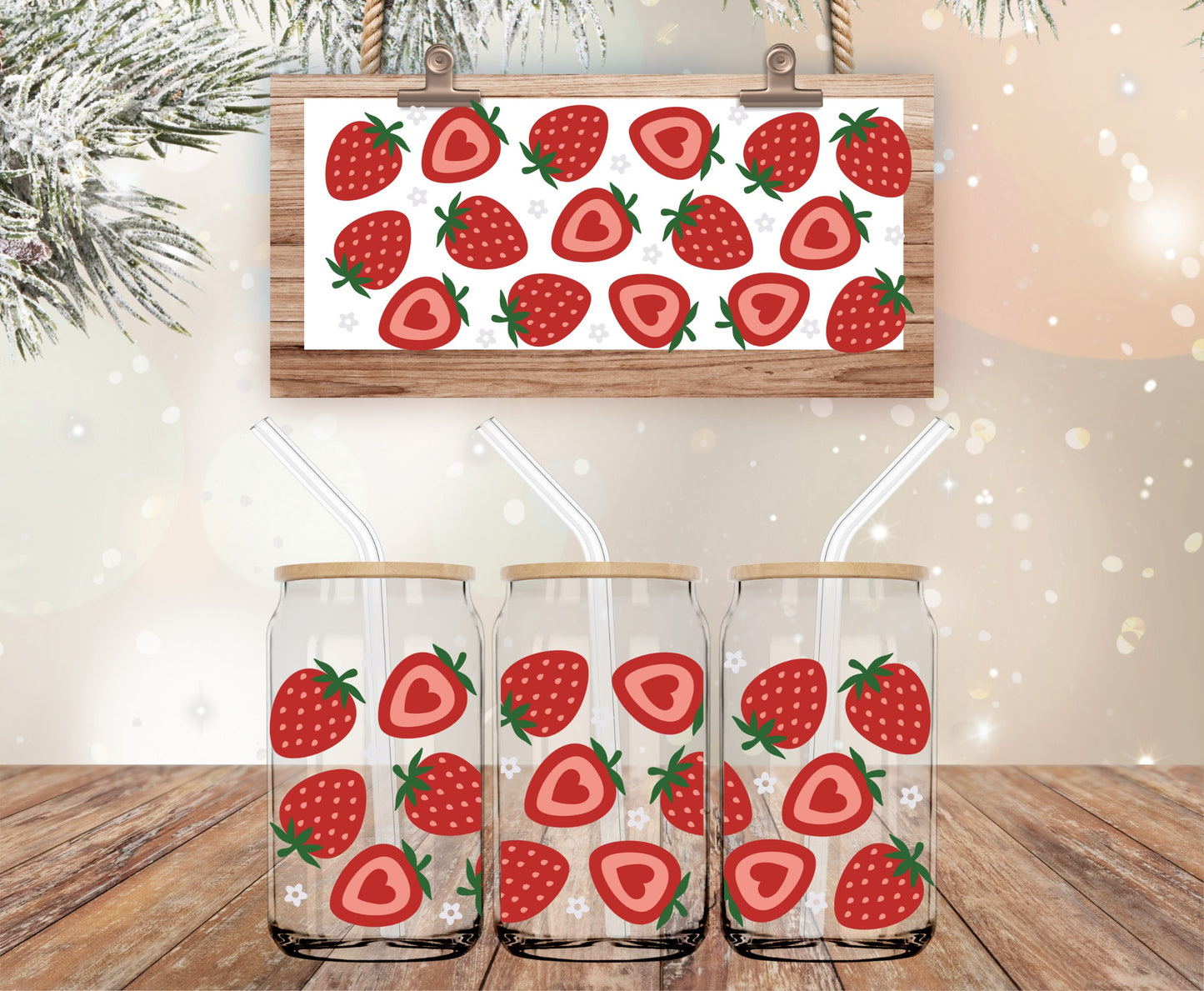 Strawberry libbey wrap