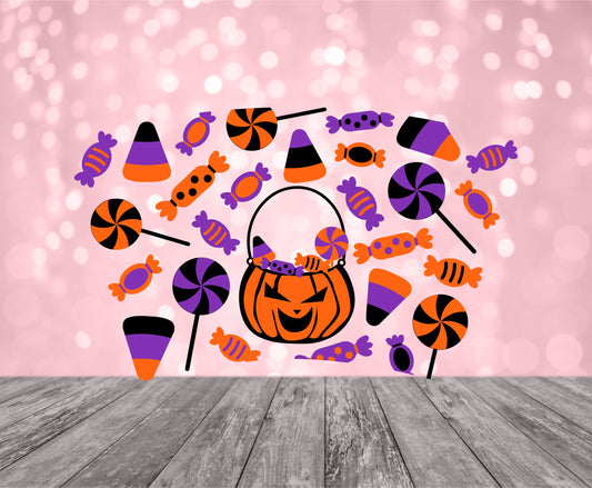 Halloween tick or treat cup wrap for Starbucks cup