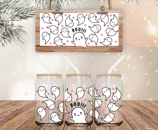 Cute ghosts libbey wrap