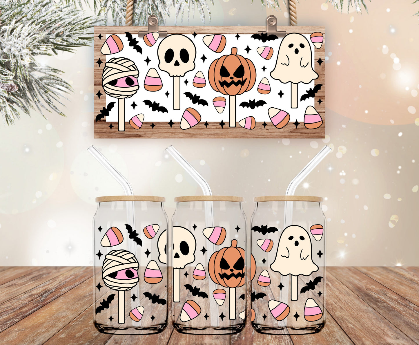 Sweet Halloween libbey wrap