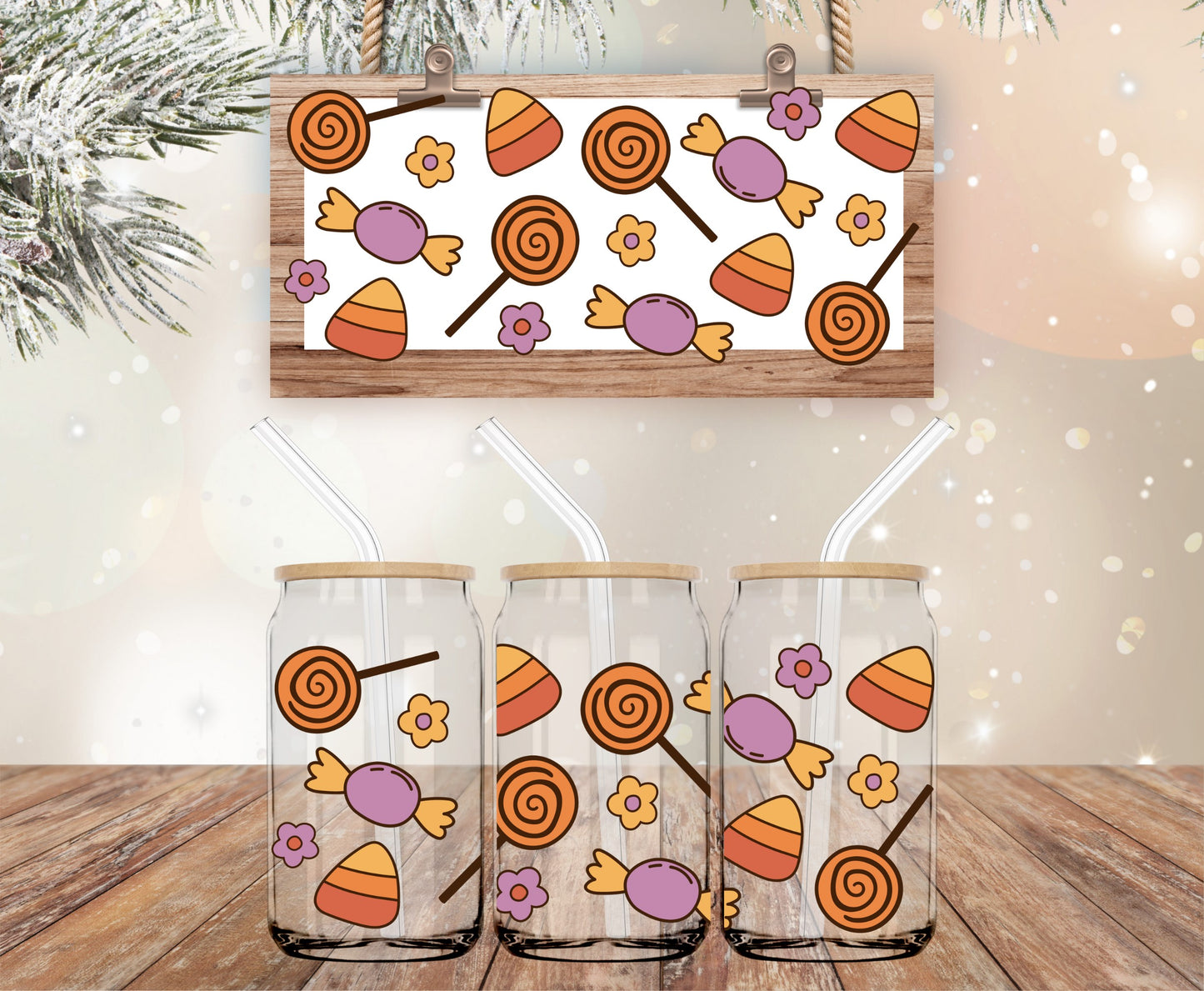 Halloween candy libbey wrap