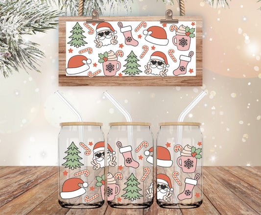 Santa boho vibes libbey vinyl wrap