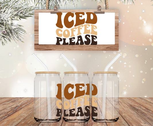 Ice coffee decal