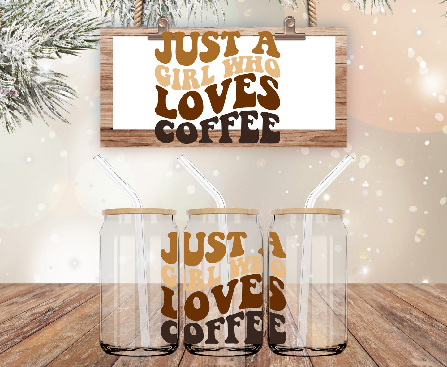 Girl that loves coffee decal