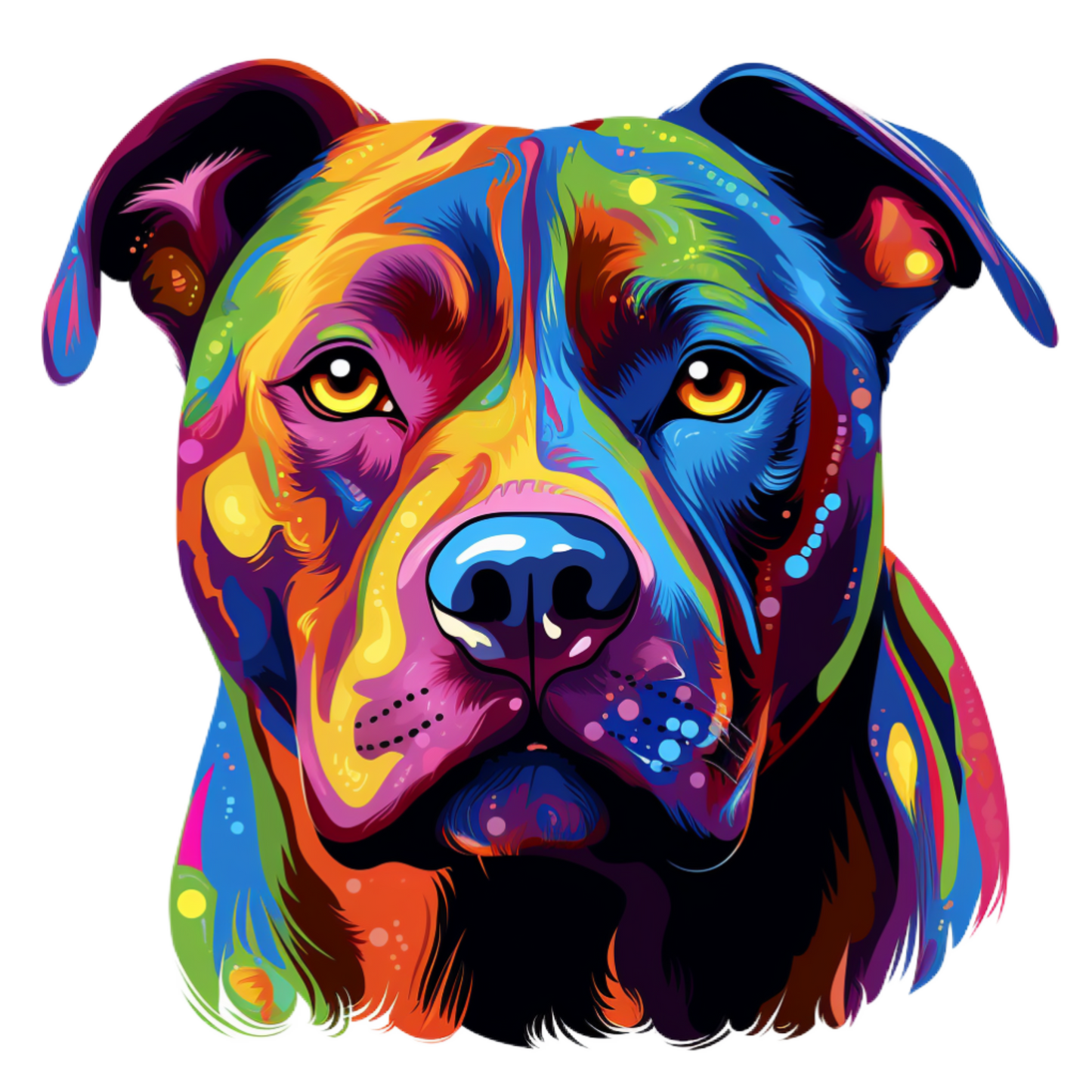 Neon Dog Vinyl decal