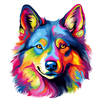 Neon Dog Vinyl decal