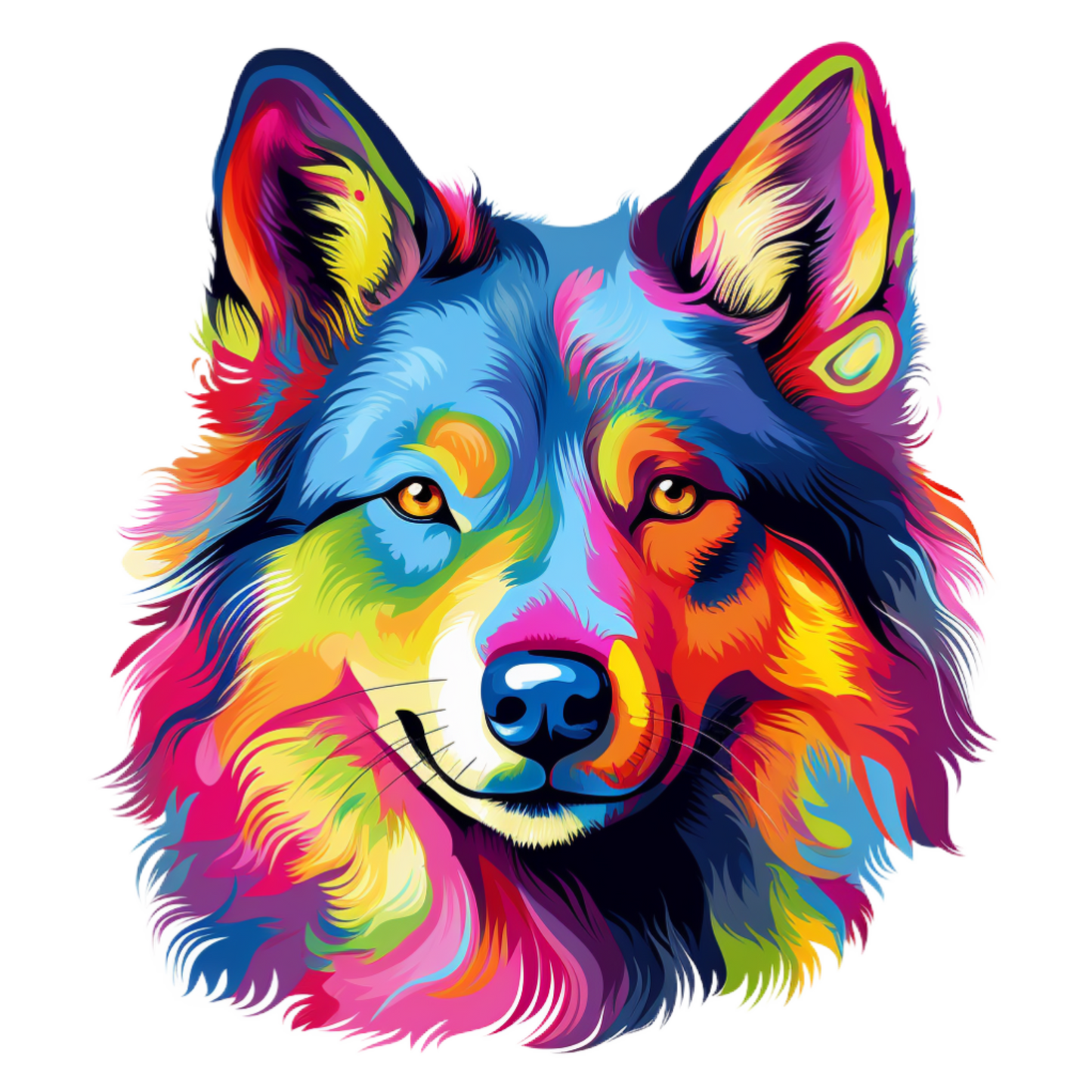 Neon Dog Vinyl decal