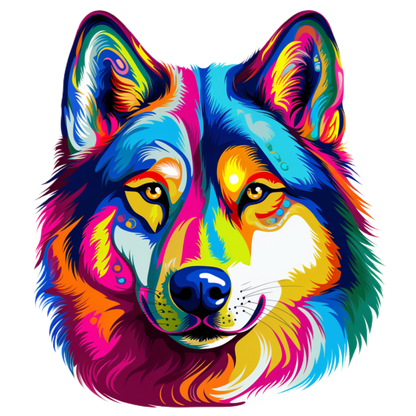 Neon Dog Vinyl decal