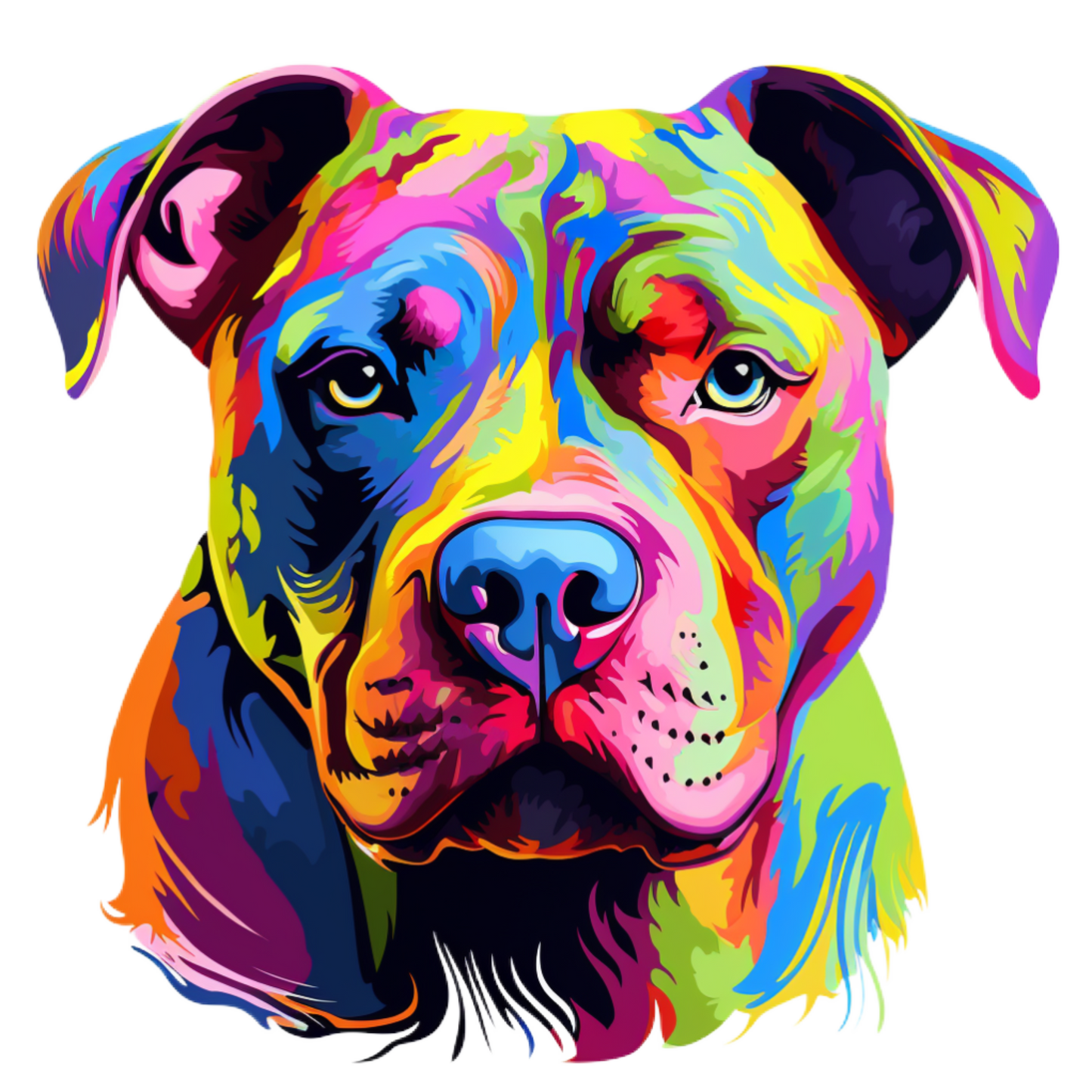 Neon Dog Vinyl decal