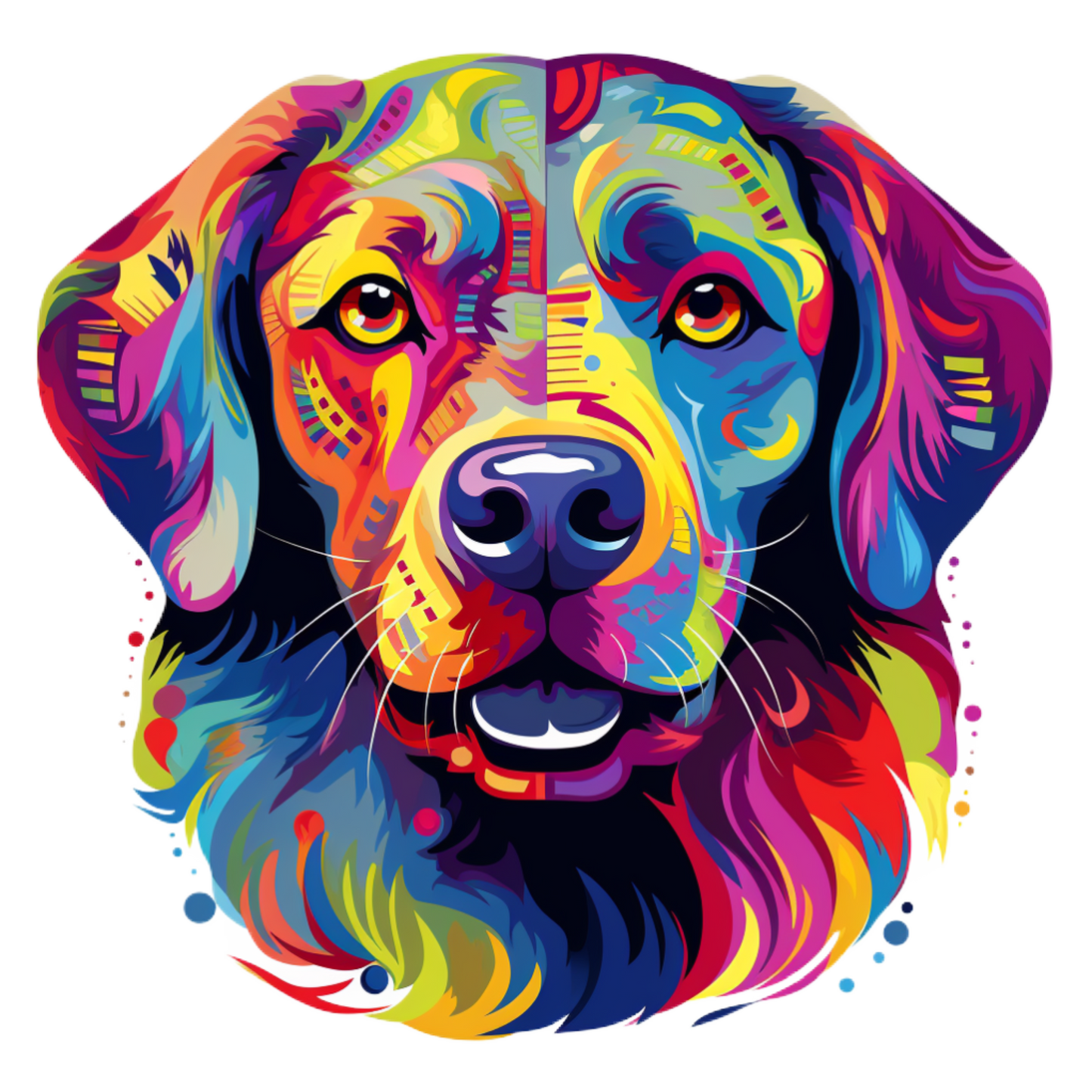 Neon Dog Vinyl decal