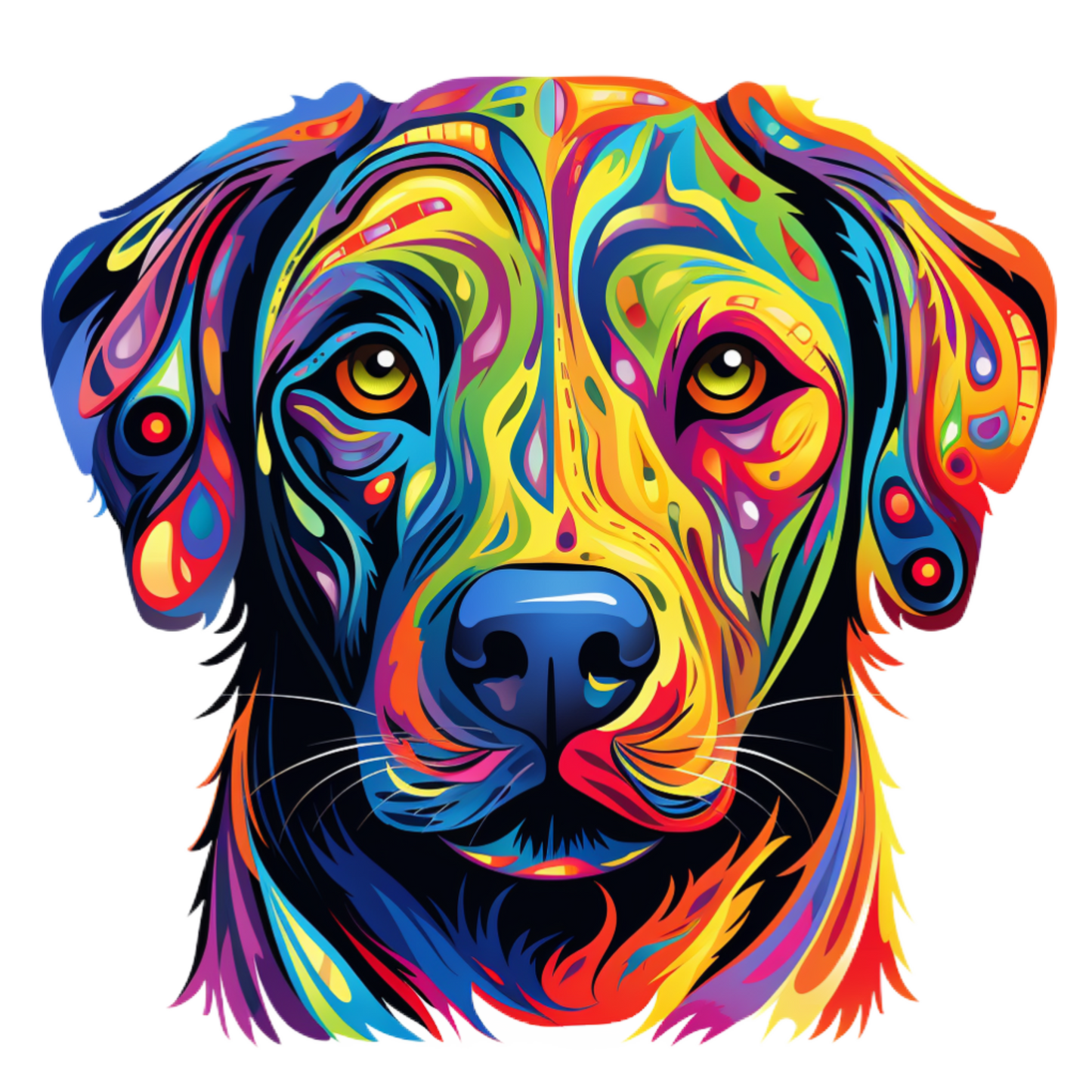 Neon Dog Vinyl decal