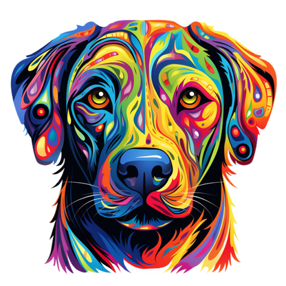 Neon Dog Vinyl decal