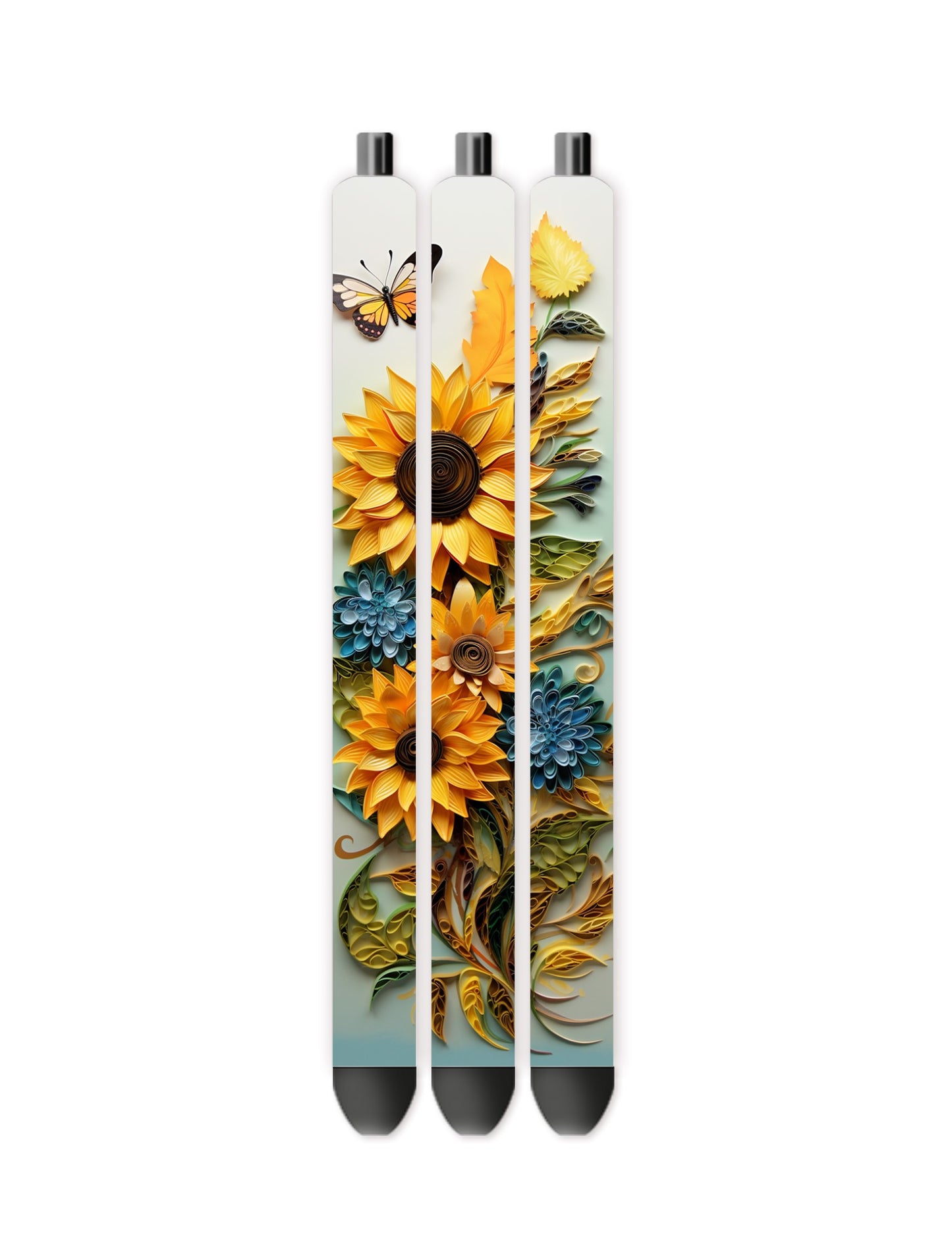 Sunflower design pen wrap