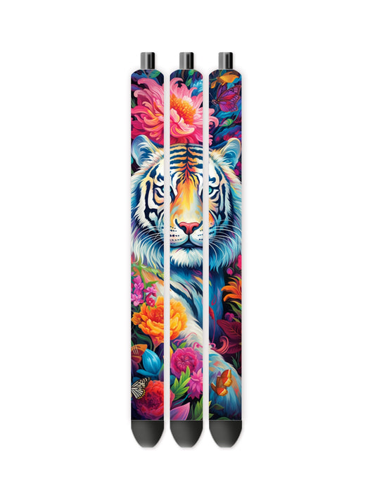 Neon tiger pen wrap