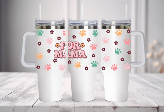 Fur mama 40oz vinyl quencher wrap