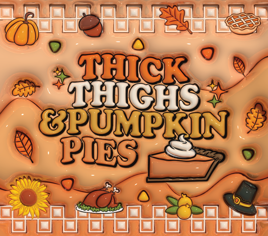 Pumpkin pie puffy 20oz vinyl wrap