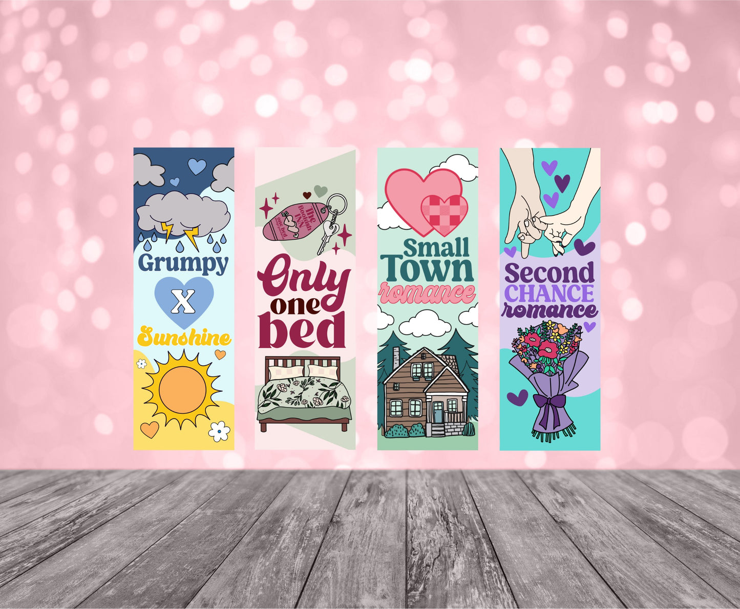 Romance Book Bookmark Decals