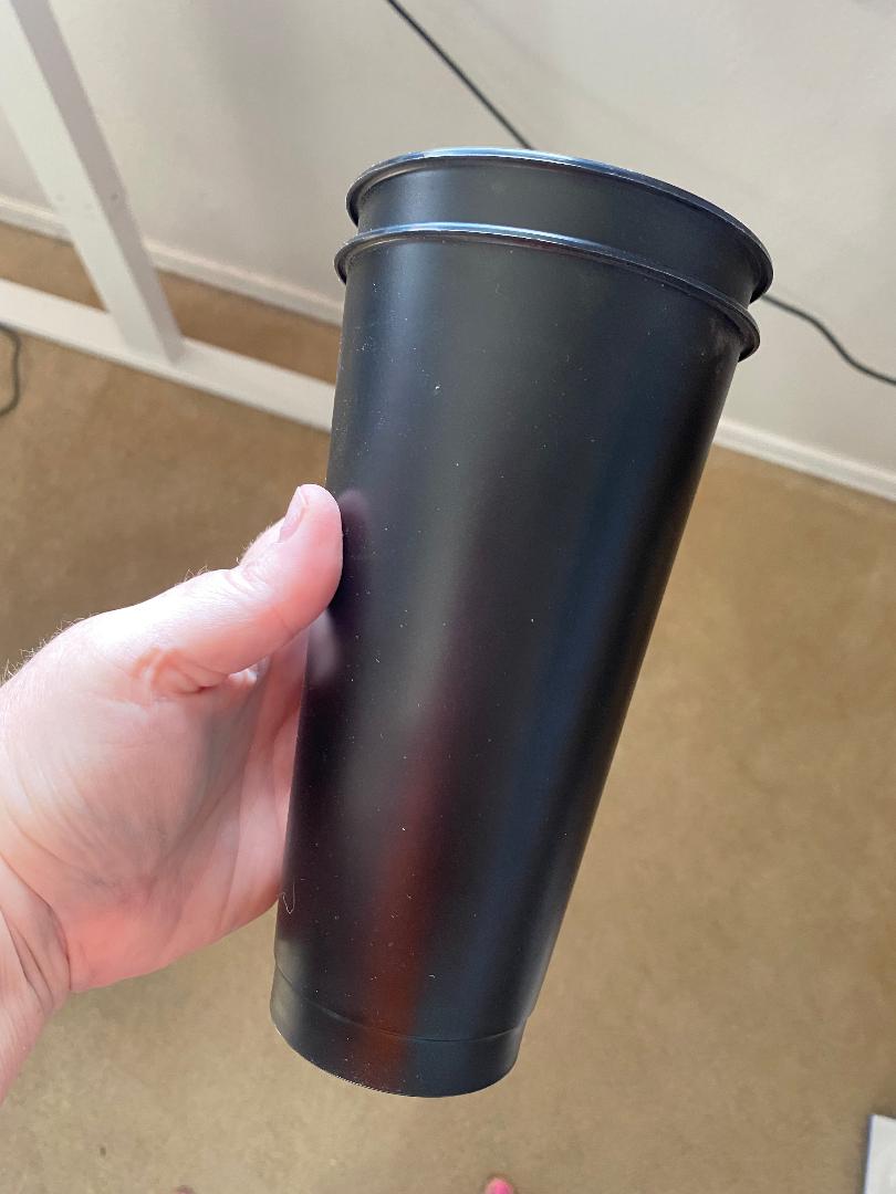 Plastic blank cup bundle