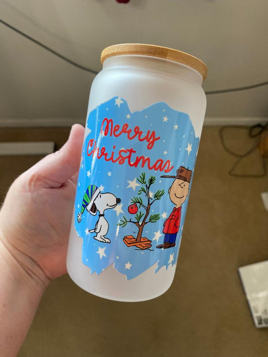 Christmas frosted 16oz