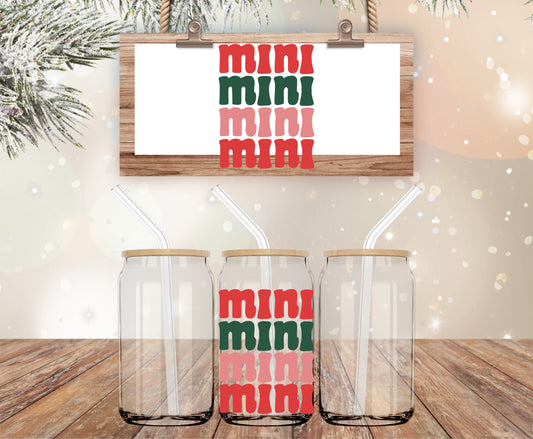 Mini Christmas color decal 4 inch