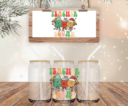 Teacher Christmas vinyl decal 4 inch