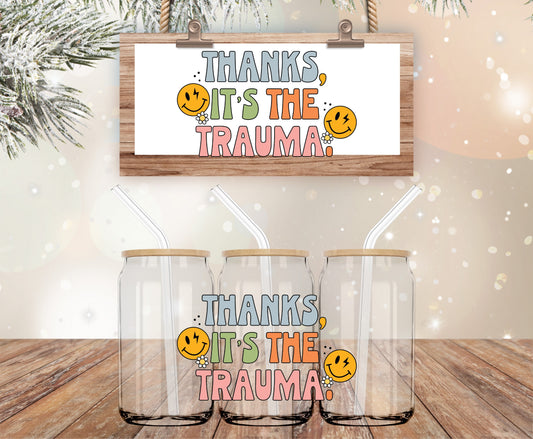 Trauma vinyl decal