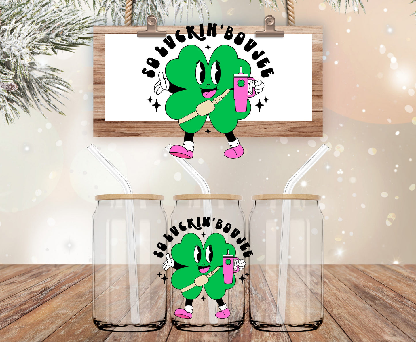 Trendy Shamrock vinyl decal