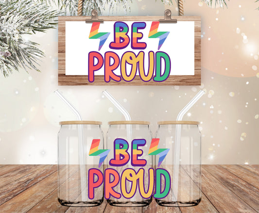 Be proud rainbow decal