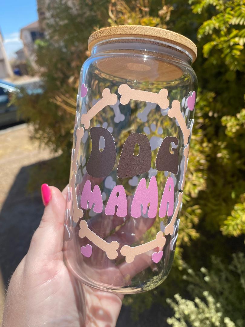 Dog mama hearts and bones cup