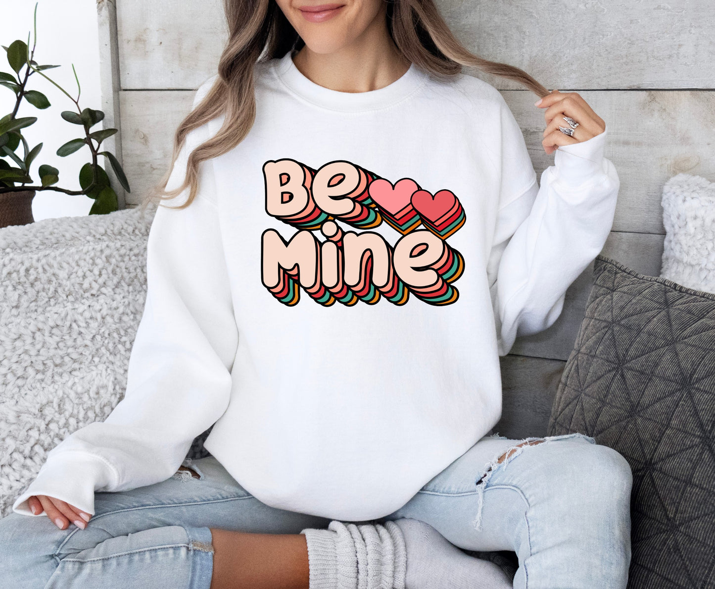 Be Mine sublimation transfer print