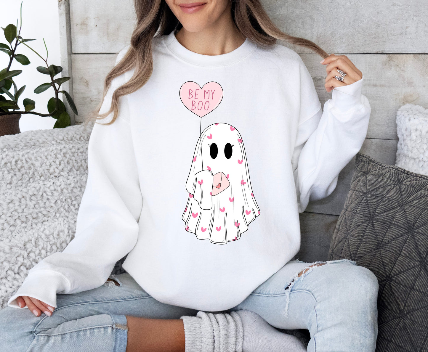 Be my Boo ghostie Valentine HTV transfer