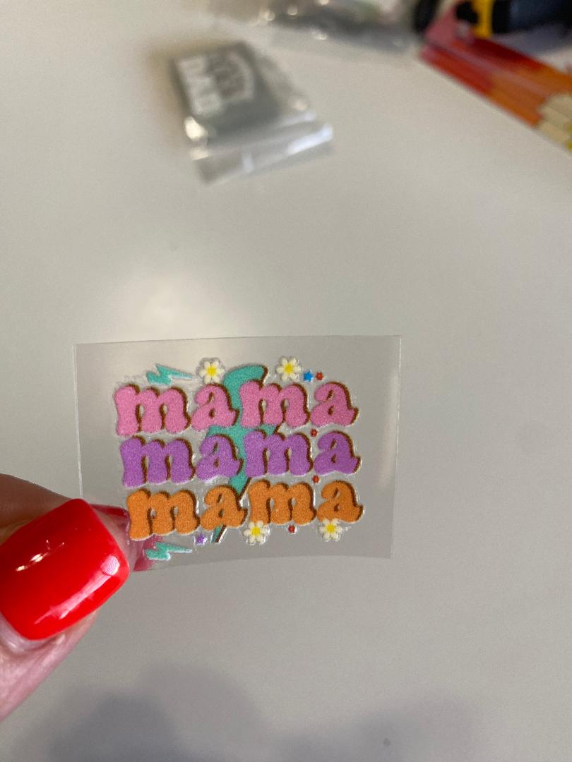 Mama UV keychain transfer