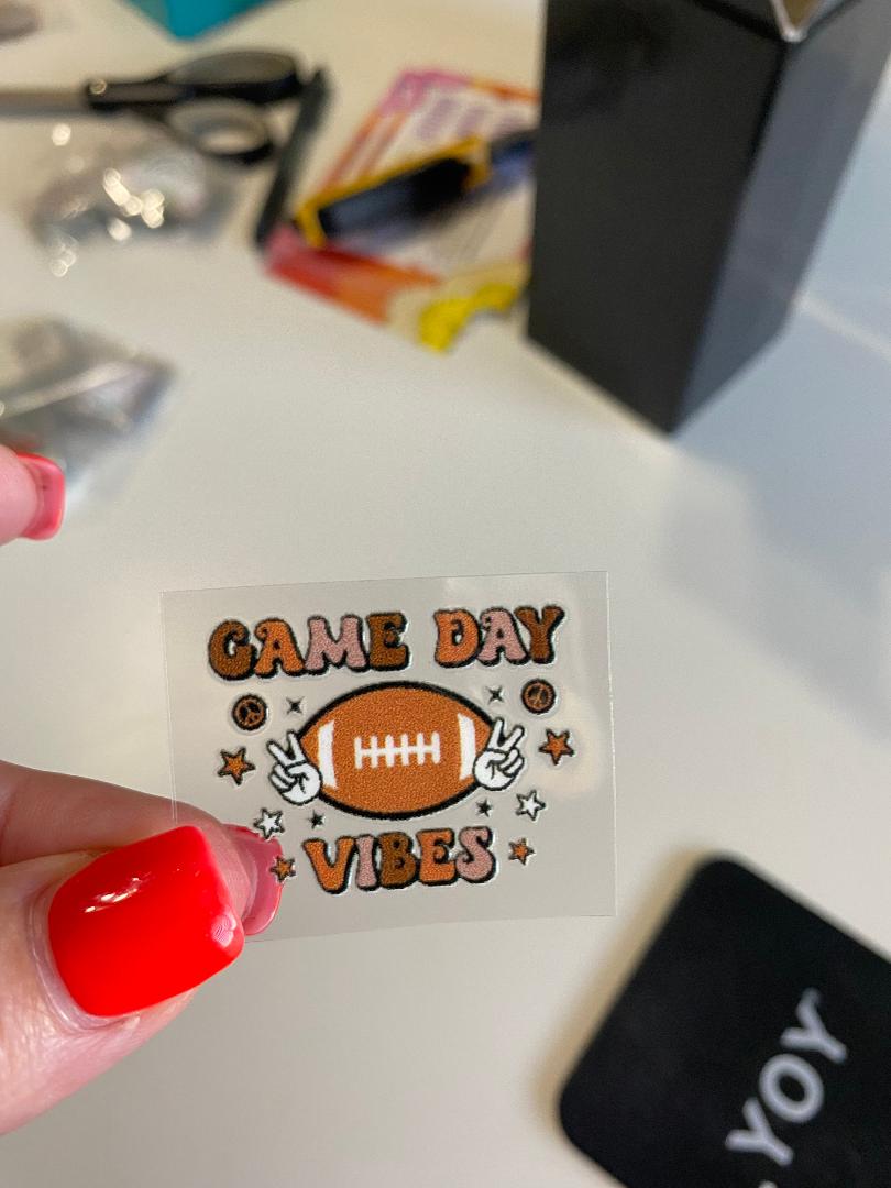 Game Day Vibes UV keychain transfer