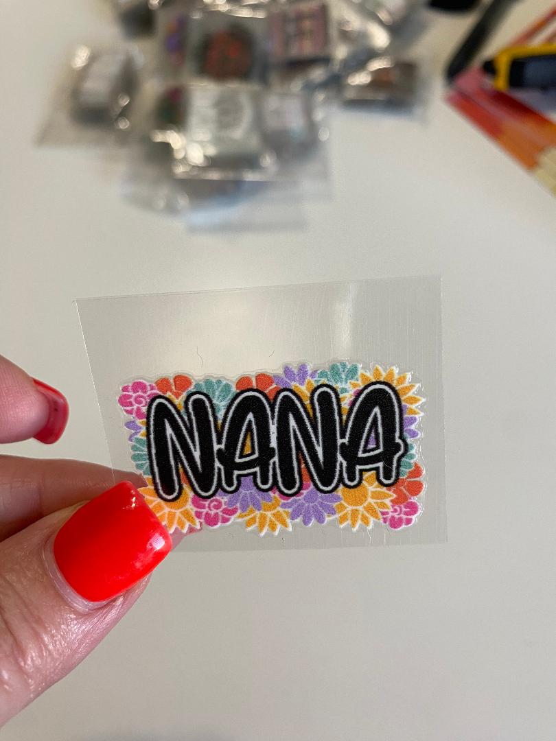 Nana keychain  UV transfer