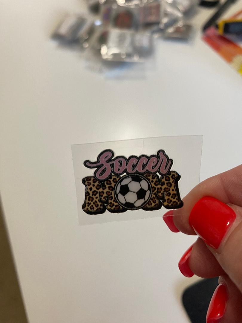 Soccer mom  UV keychain transfer