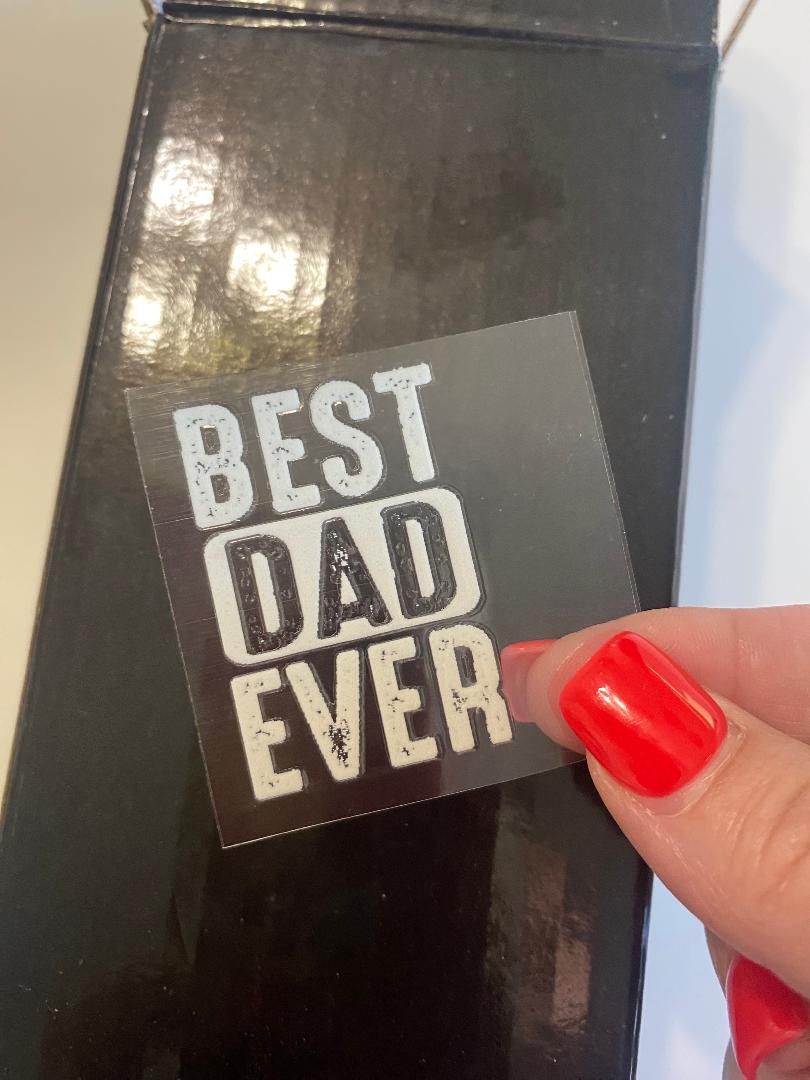 Best Dad Ever UV keychain transfer